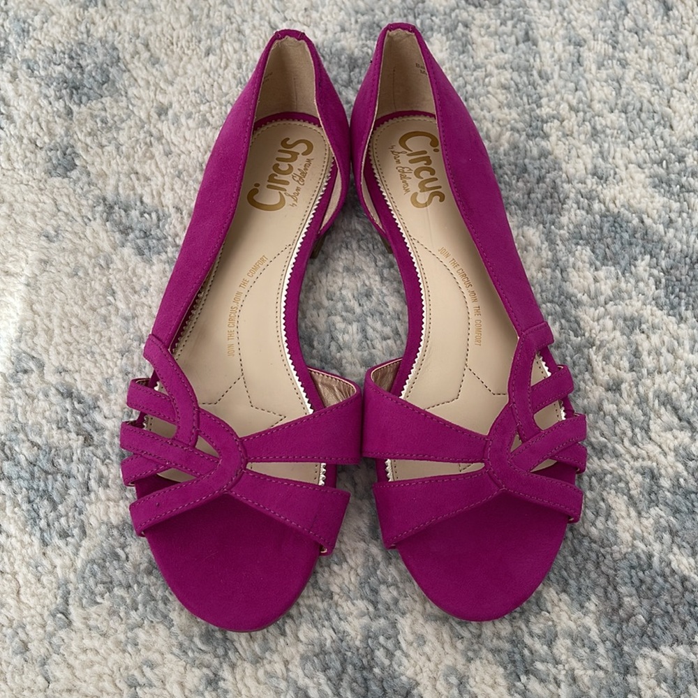 Sam Edelman / Peep toe flats / 7.5